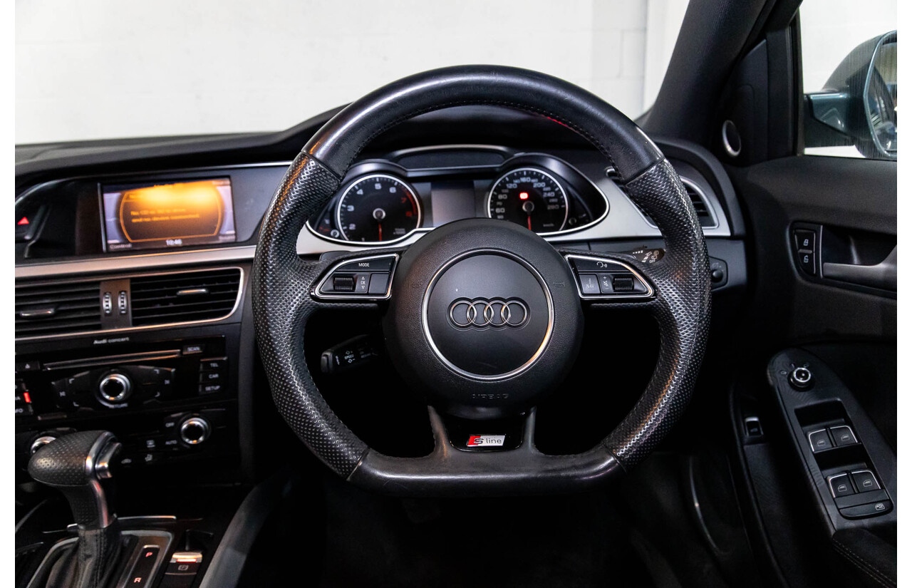 5/2014 Audi A4 2.0 TFSI Avant Quattro (AWD) B8 (8K) MY14 4d Wagon Monsoon Grey Metallic Turbo 2.0L