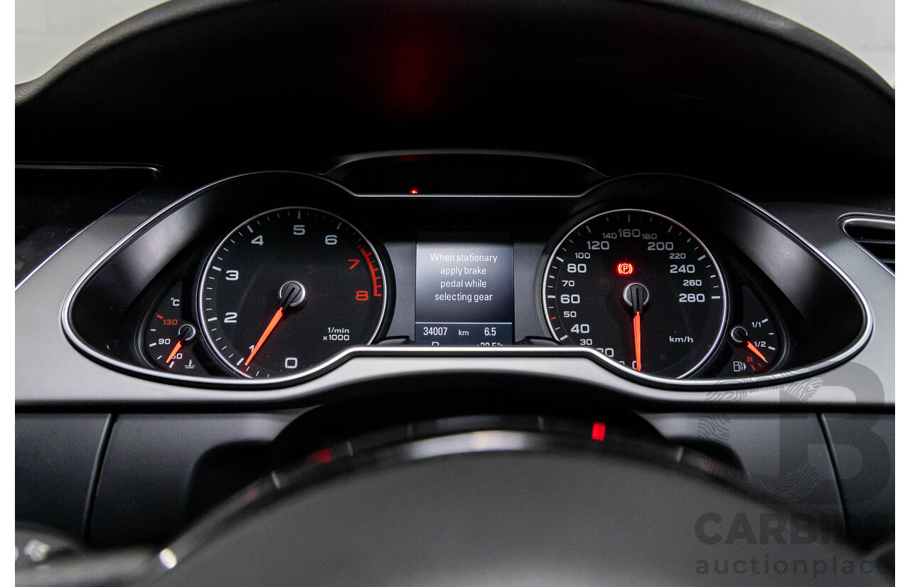 5/2014 Audi A4 2.0 TFSI Avant Quattro (AWD) B8 (8K) MY14 4d Wagon Monsoon Grey Metallic Turbo 2.0L