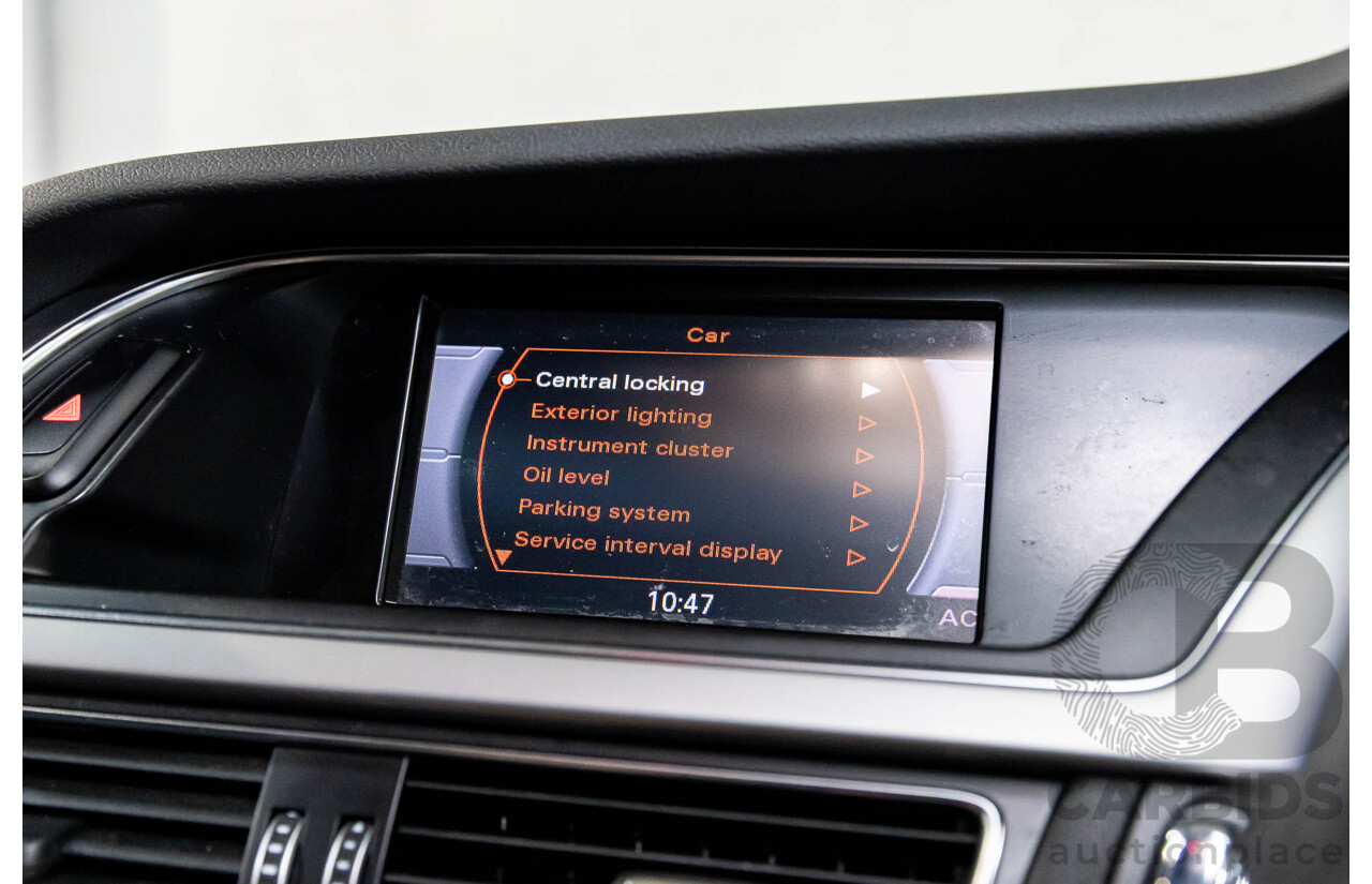 5/2014 Audi A4 2.0 TFSI Avant Quattro (AWD) B8 (8K) MY14 4d Wagon Monsoon Grey Metallic Turbo 2.0L