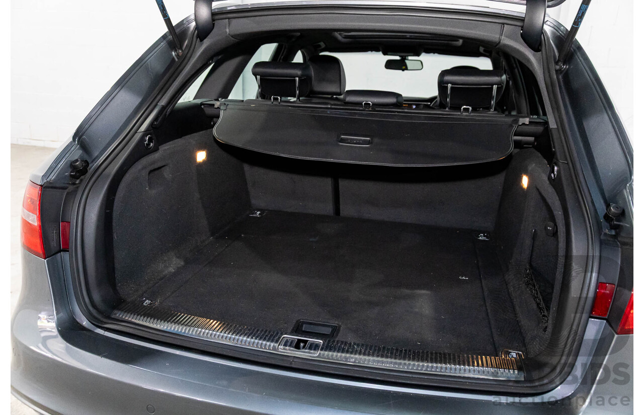 5/2014 Audi A4 2.0 TFSI Avant Quattro (AWD) B8 (8K) MY14 4d Wagon Monsoon Grey Metallic Turbo 2.0L