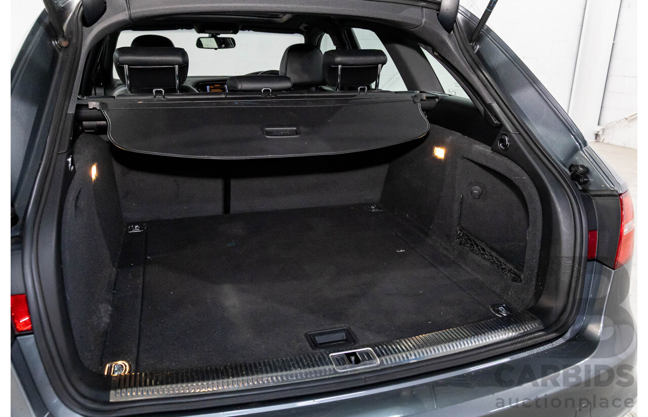 5/2014 Audi A4 2.0 TFSI Avant Quattro (AWD) B8 (8K) MY14 4d Wagon Monsoon Grey Metallic Turbo 2.0L