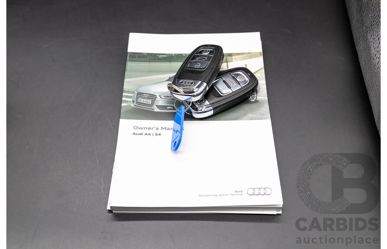 5/2014 Audi A4 2.0 TFSI Avant Quattro (AWD) B8 (8K) MY14 4d Wagon Monsoon Grey Metallic Turbo 2.0L