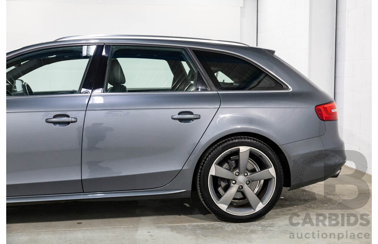 5/2014 Audi A4 2.0 TFSI Avant Quattro (AWD) B8 (8K) MY14 4d Wagon Monsoon Grey Metallic Turbo 2.0L
