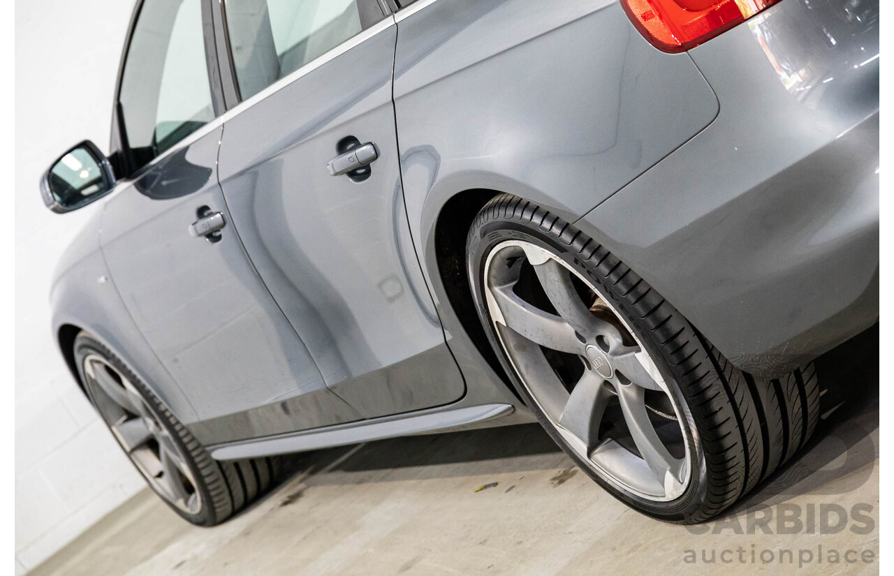 5/2014 Audi A4 2.0 TFSI Avant Quattro (AWD) B8 (8K) MY14 4d Wagon Monsoon Grey Metallic Turbo 2.0L