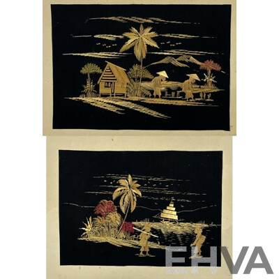 (Likely Attributed To) Ken Meares, (20th Century, Australian), the Bay, Vintage Watercolour and Ink, 32 x 40 cm (frame)