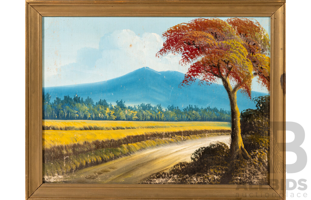 B. Pringle (20th Century, Working c1970s), & Artist Unknown, Pair of Vintage Landscapes, Acrylic & Oil on Canvas, 45 x 35 cm & 36 x 46 cm (frames) (2)