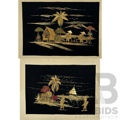 (Likely Attributed To) Ken Meares, (20th Century, Australian), the Bay, Vintage Watercolour and Ink, 32 x 40 cm (frame)