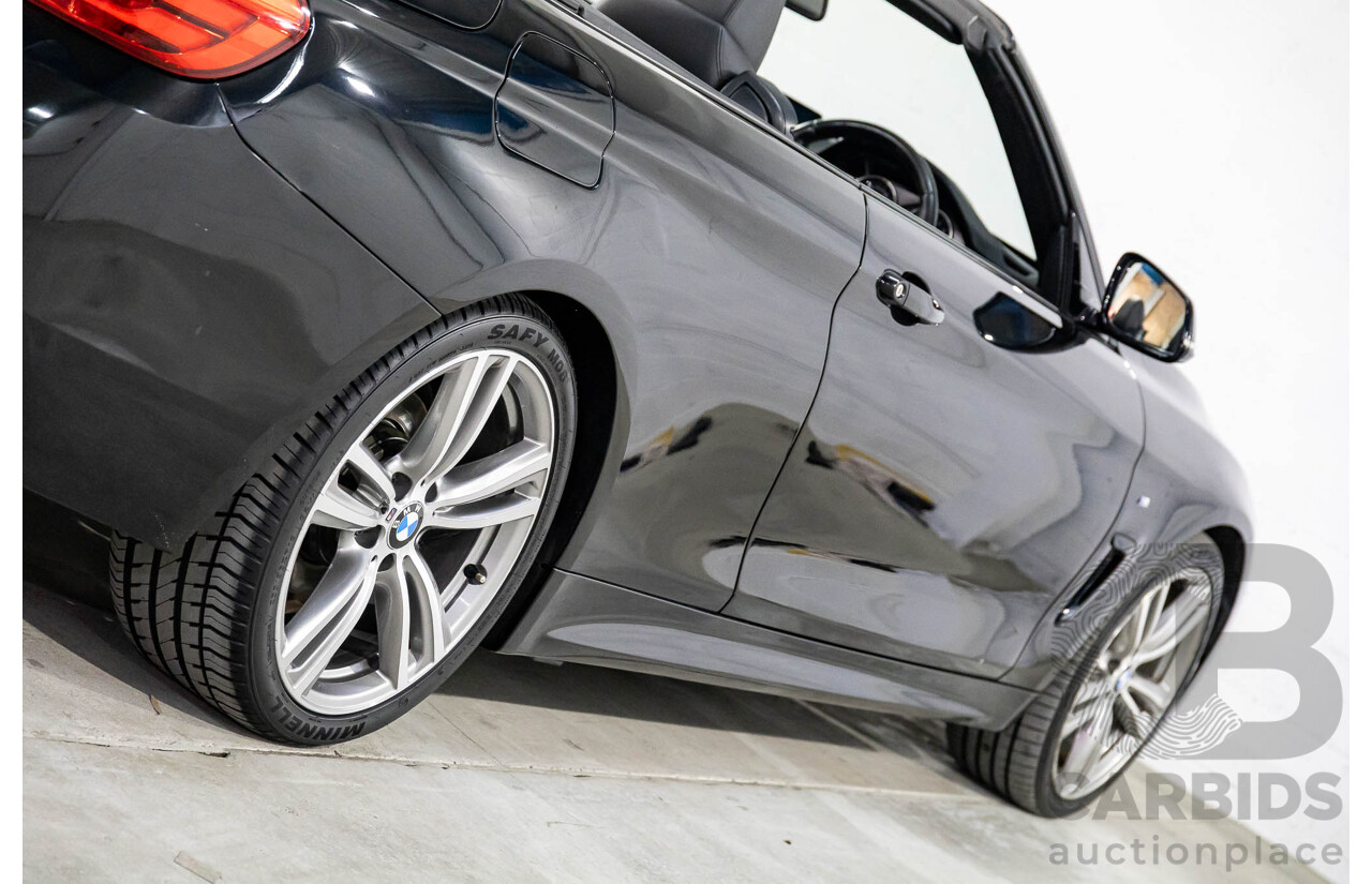 10/2015 BMW 420i Sport Line M Sport F33 MY15 2d Convertible Black Sapphire Metallic Turbo 2.0L