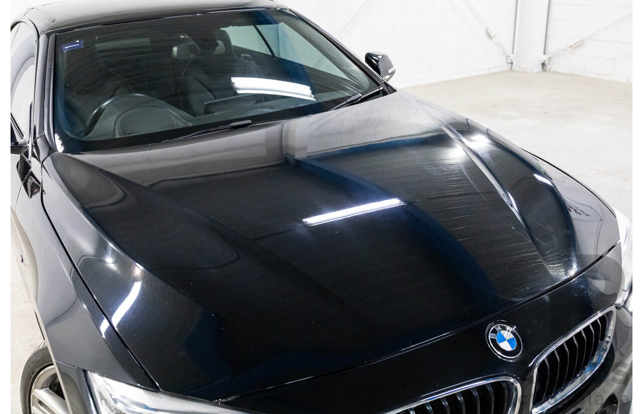 10/2015 BMW 420i Sport Line M Sport F33 MY15 2d Convertible Black Sapphire Metallic Turbo 2.0L