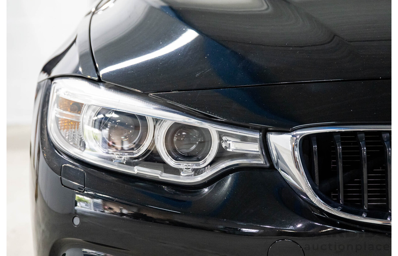 10/2015 BMW 420i Sport Line M Sport F33 MY15 2d Convertible Black Sapphire Metallic Turbo 2.0L