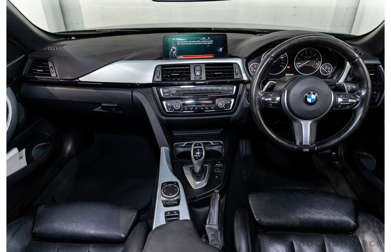 10/2015 BMW 420i Sport Line M Sport F33 MY15 2d Convertible Black Sapphire Metallic Turbo 2.0L