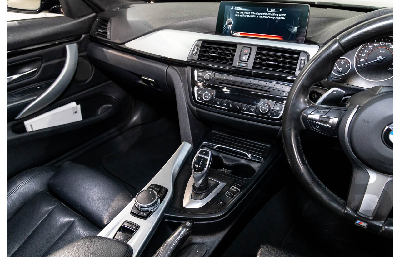 10/2015 BMW 420i Sport Line M Sport F33 MY15 2d Convertible Black Sapphire Metallic Turbo 2.0L