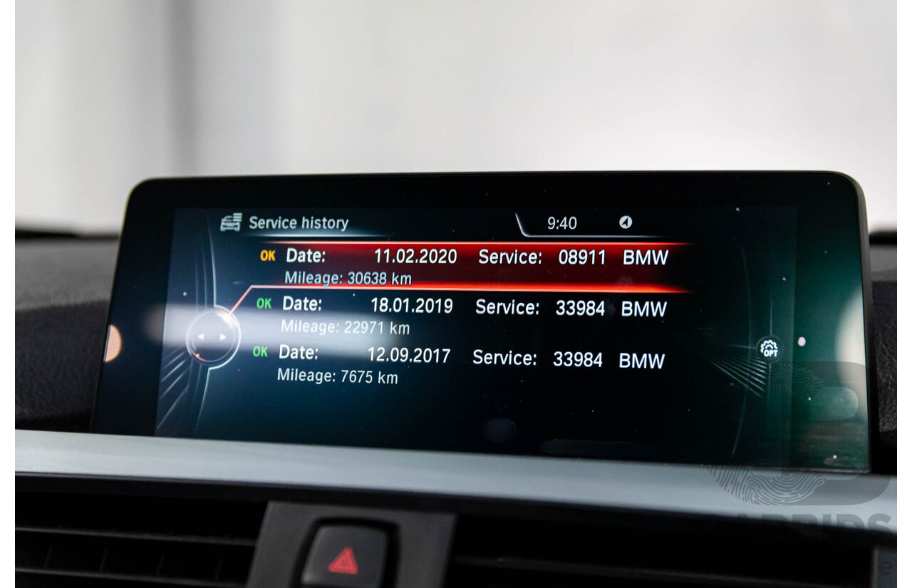10/2015 BMW 420i Sport Line M Sport F33 MY15 2d Convertible Black Sapphire Metallic Turbo 2.0L