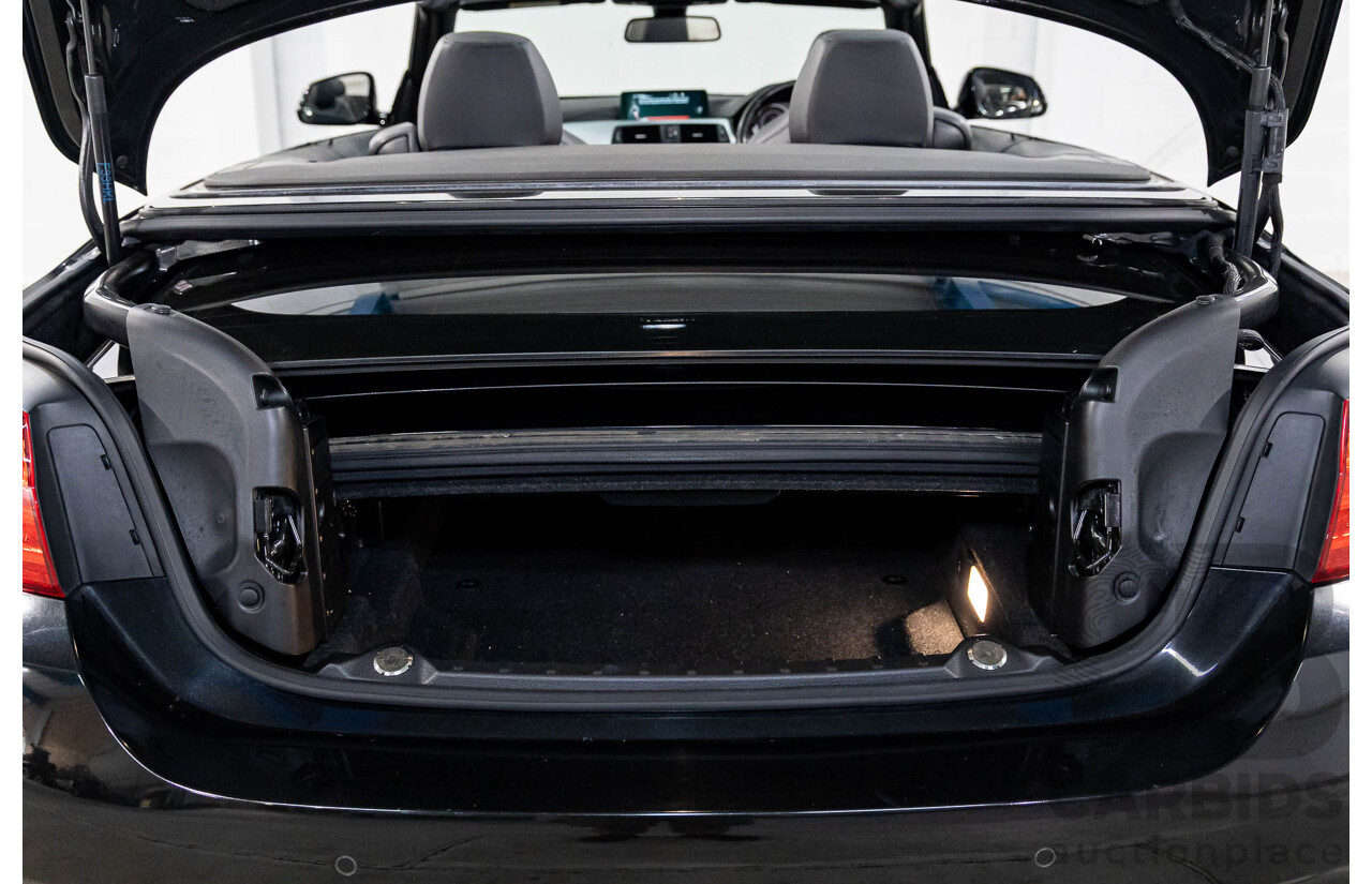 10/2015 BMW 420i Sport Line M Sport F33 MY15 2d Convertible Black Sapphire Metallic Turbo 2.0L