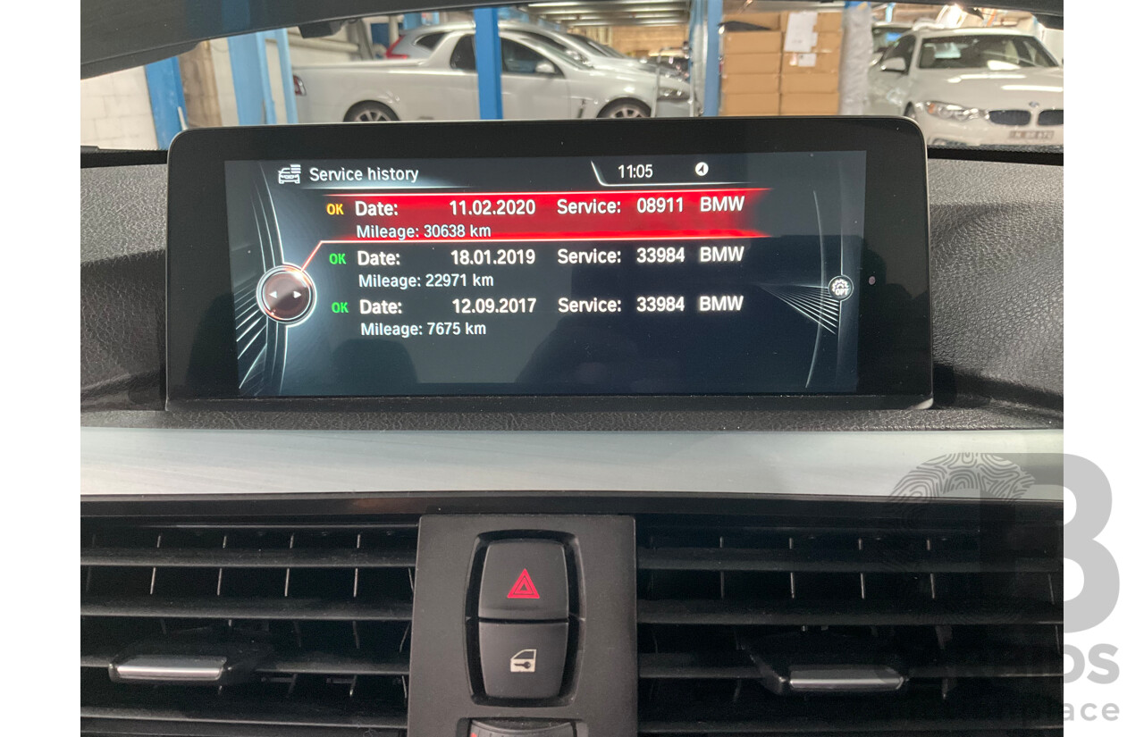 10/2015 BMW 420i Sport Line M Sport F33 MY15 2d Convertible Black Sapphire Metallic Turbo 2.0L