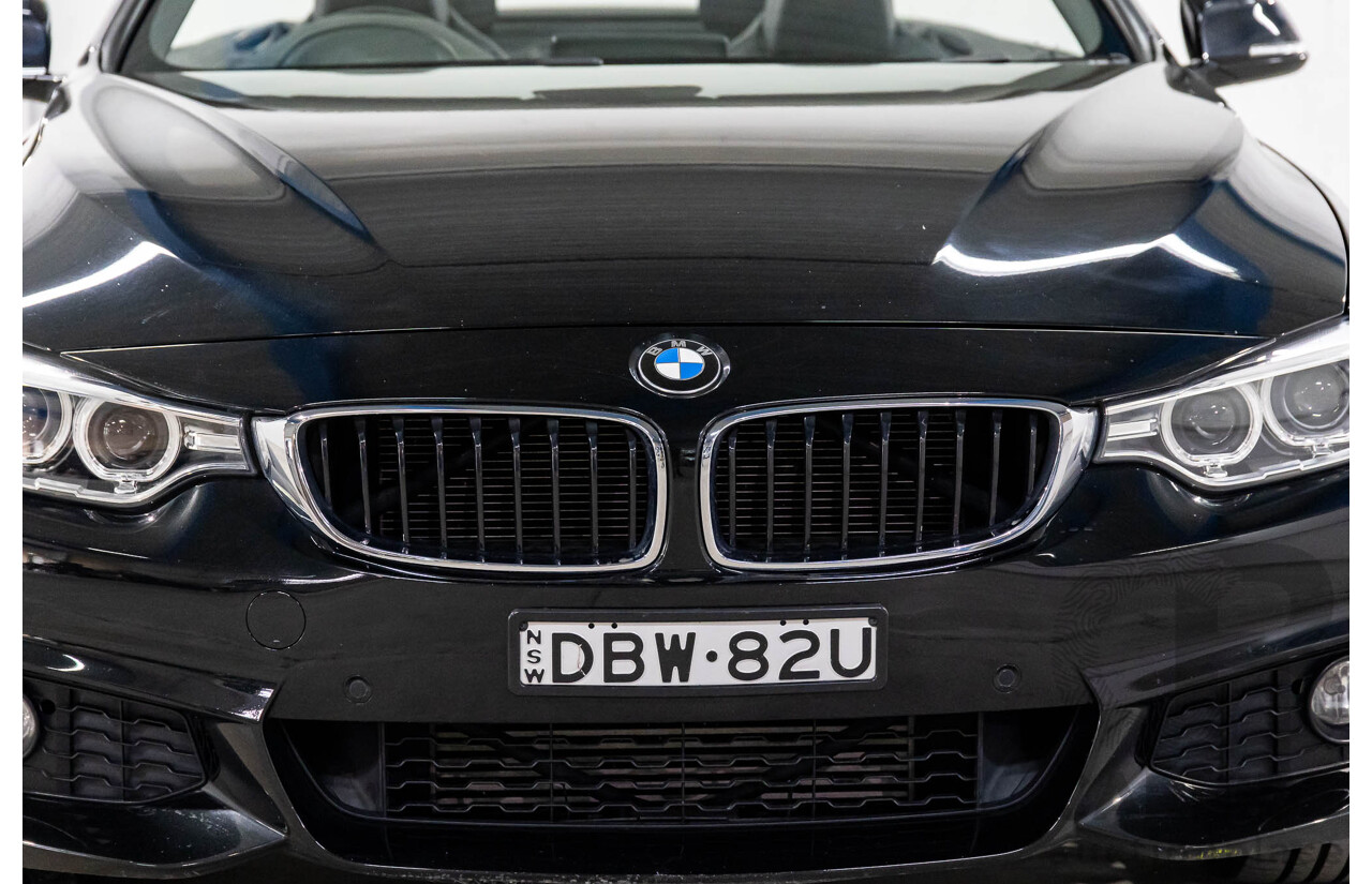 10/2015 BMW 420i Sport Line M Sport F33 MY15 2d Convertible Black Sapphire Metallic Turbo 2.0L