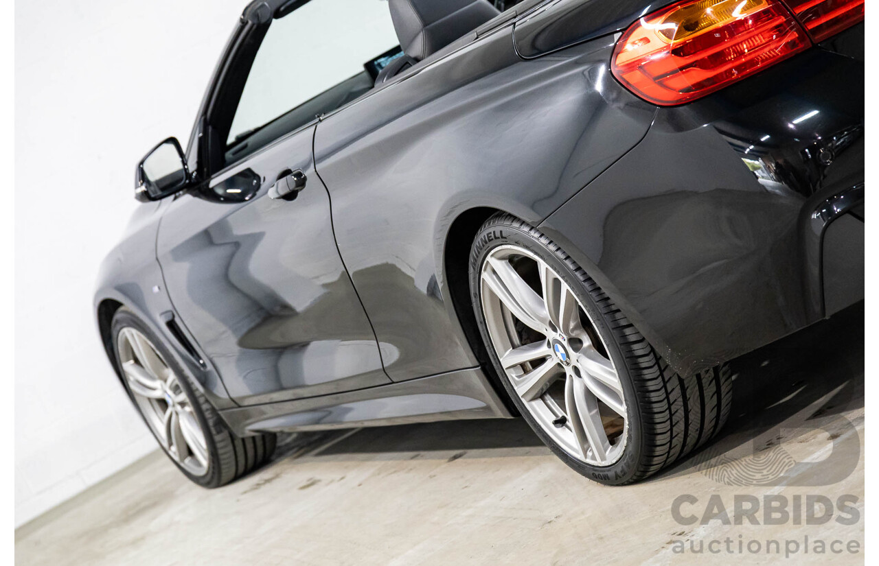 10/2015 BMW 420i Sport Line M Sport F33 MY15 2d Convertible Black Sapphire Metallic Turbo 2.0L