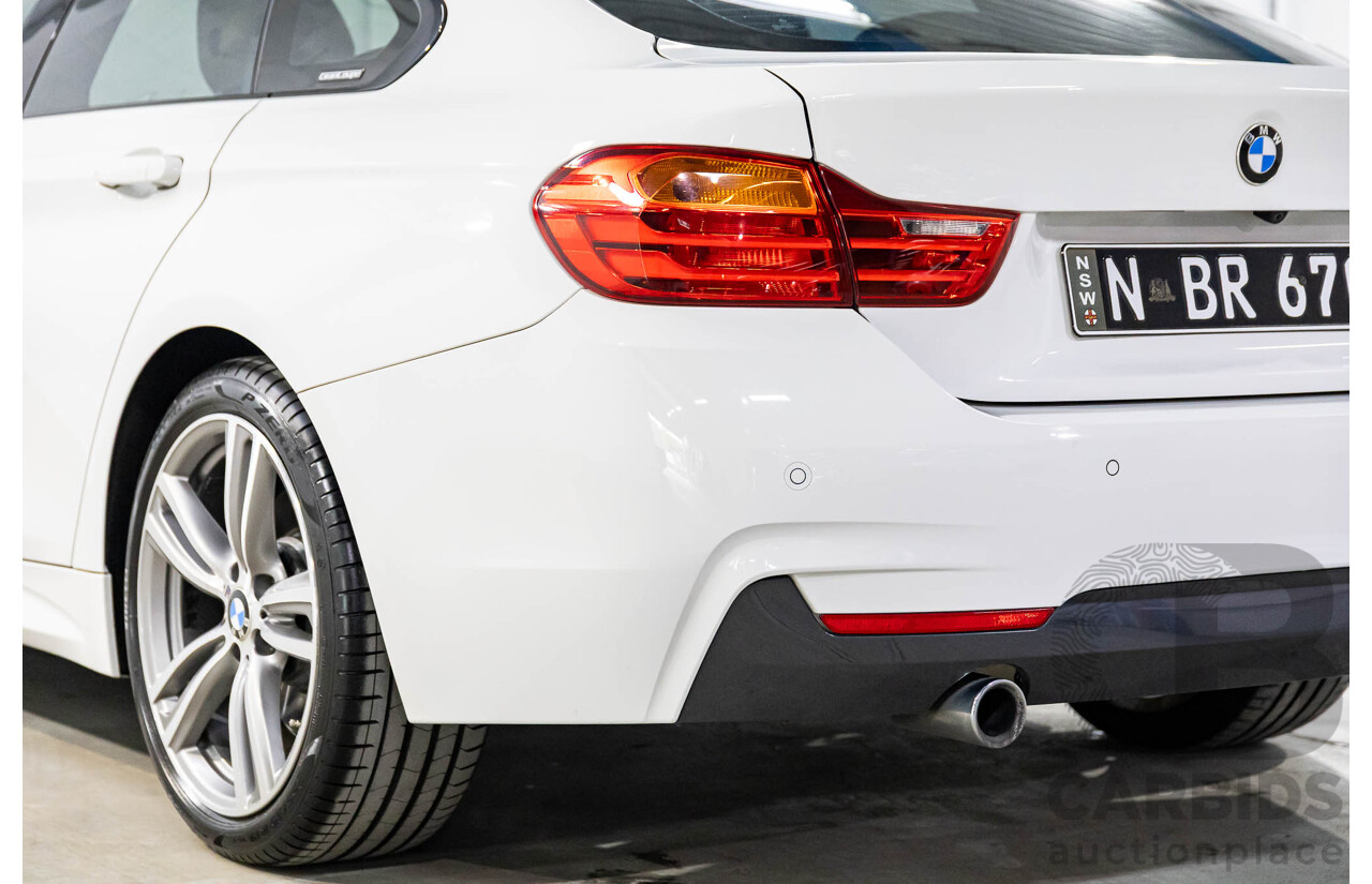 1/2015 BMW 435i Gran Coupe M Sport F36 MY15 5d Coupe Alpine White Turbo 3.0L