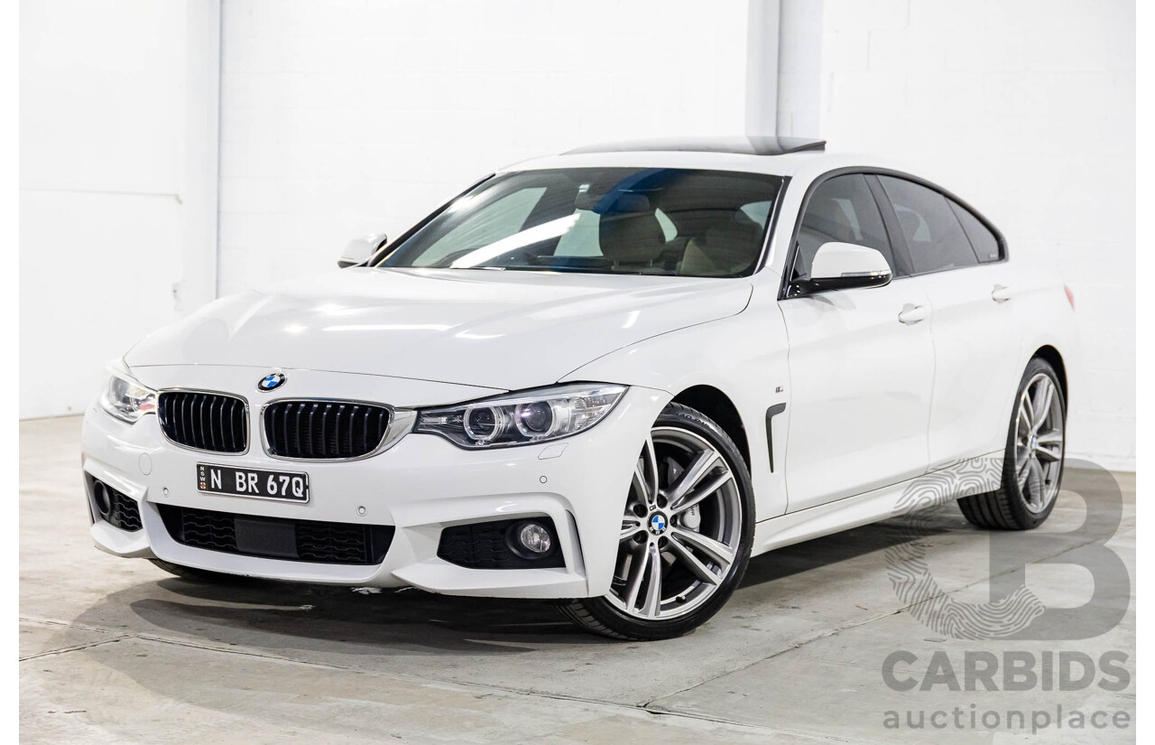 1/2015 BMW 435i Gran Coupe M Sport F36 MY15 5d Coupe Alpine White Turbo 3.0L