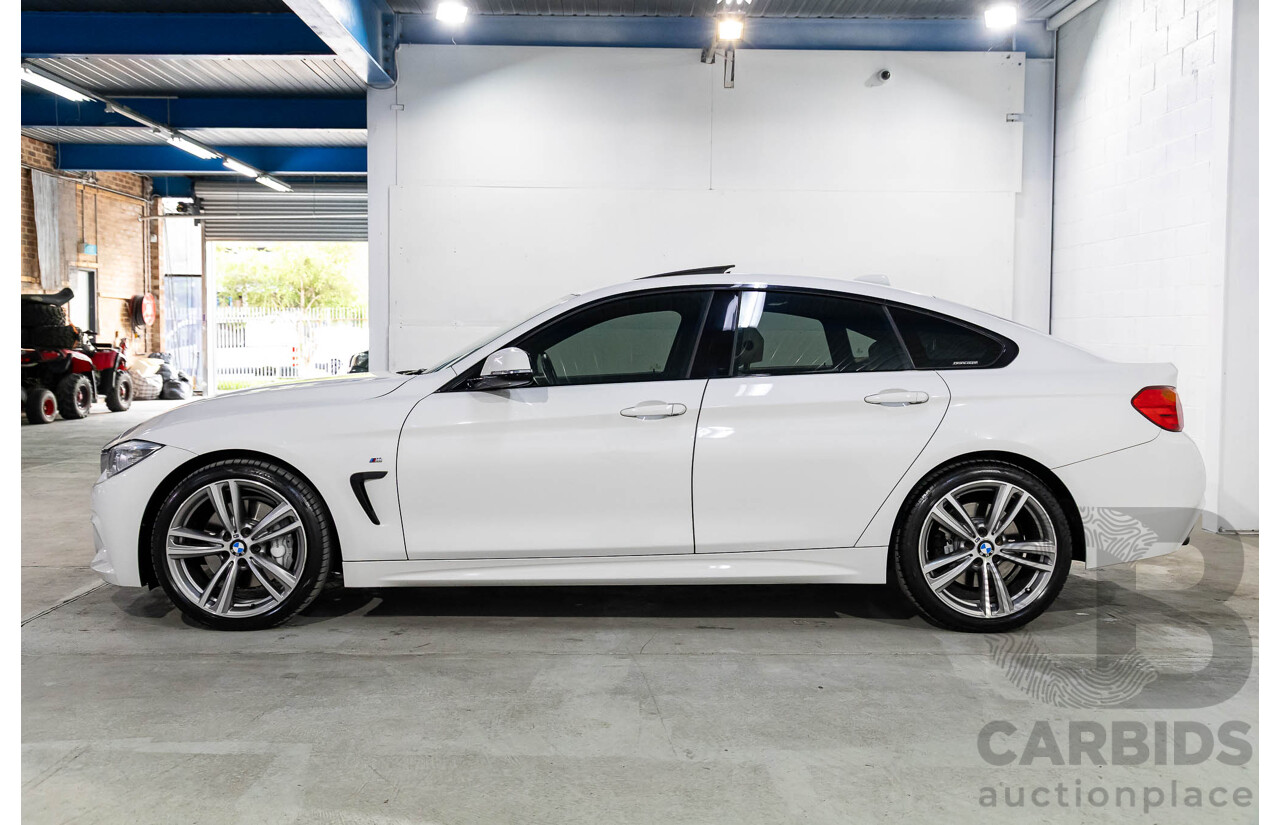 1/2015 BMW 435i Gran Coupe M Sport F36 MY15 5d Coupe Alpine White Turbo 3.0L