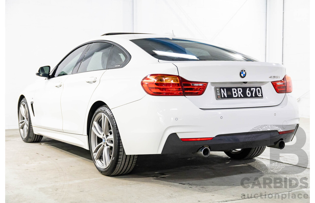 1/2015 BMW 435i Gran Coupe M Sport F36 MY15 5d Coupe Alpine White Turbo 3.0L