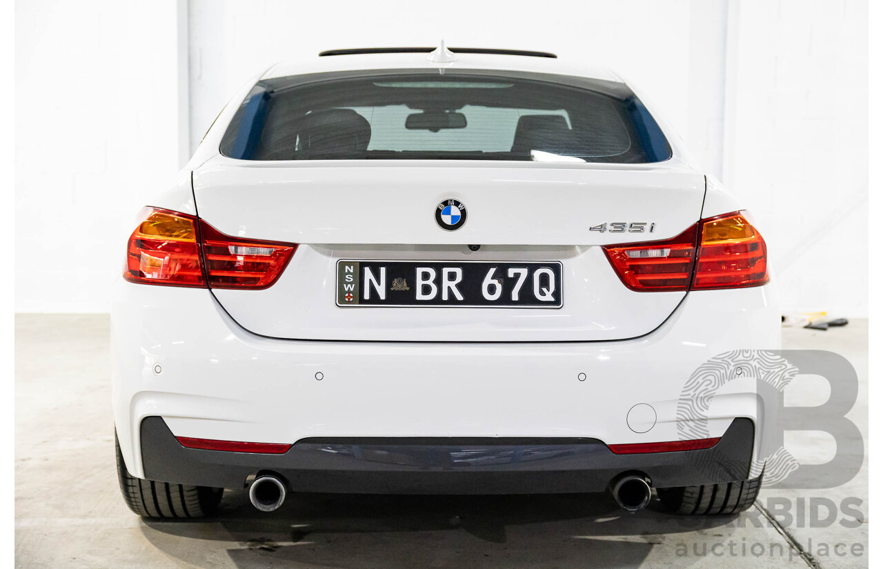 1/2015 BMW 435i Gran Coupe M Sport F36 MY15 5d Coupe Alpine White Turbo 3.0L