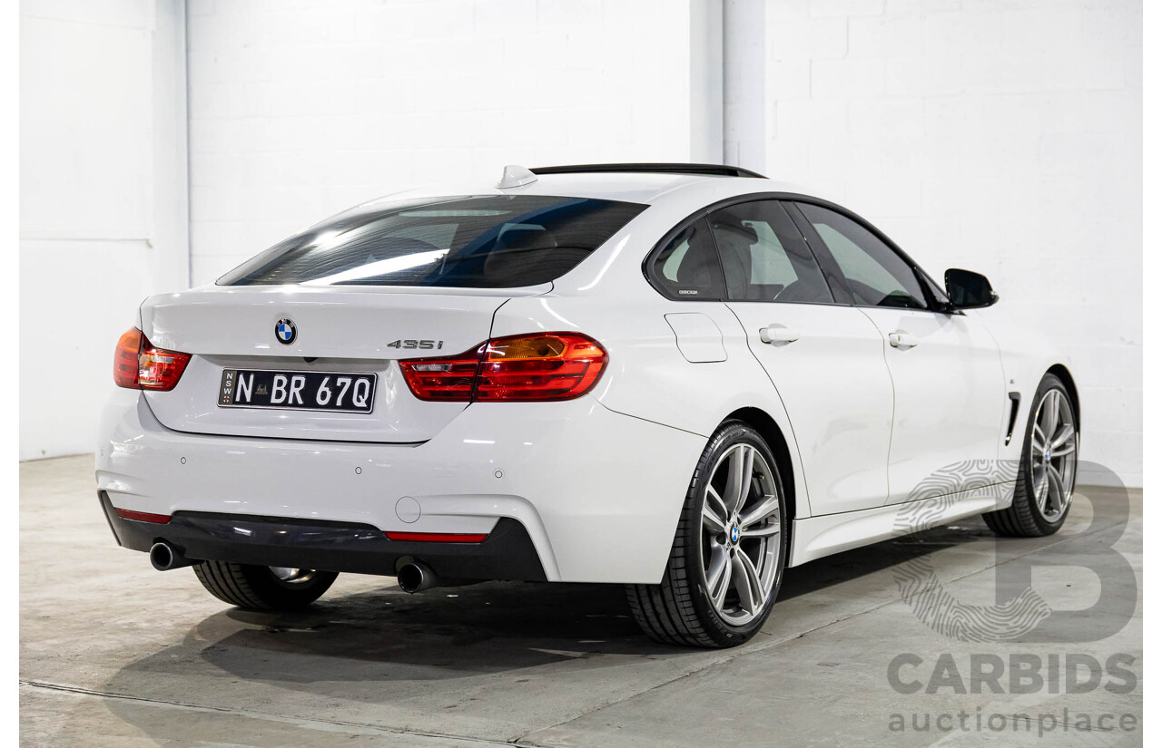1/2015 BMW 435i Gran Coupe M Sport F36 MY15 5d Coupe Alpine White Turbo 3.0L