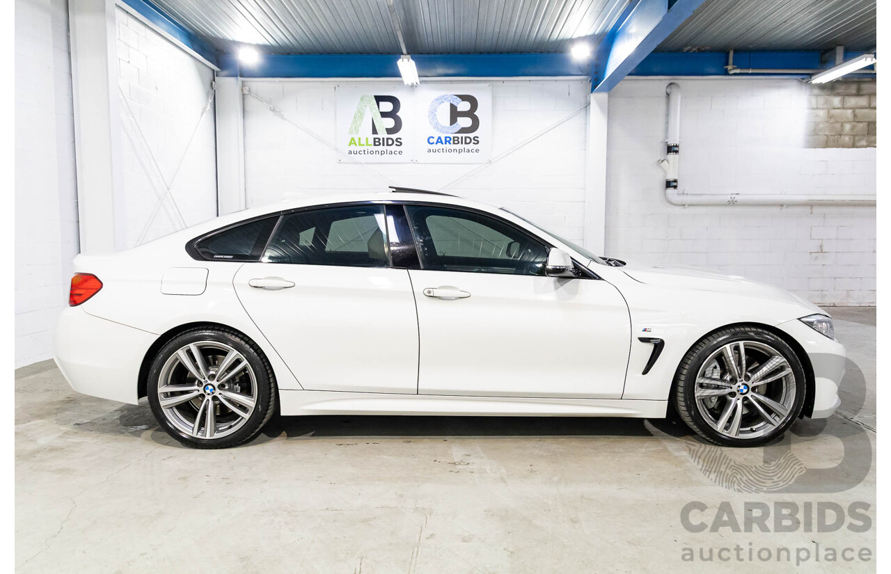 1/2015 BMW 435i Gran Coupe M Sport F36 MY15 5d Coupe Alpine White Turbo 3.0L
