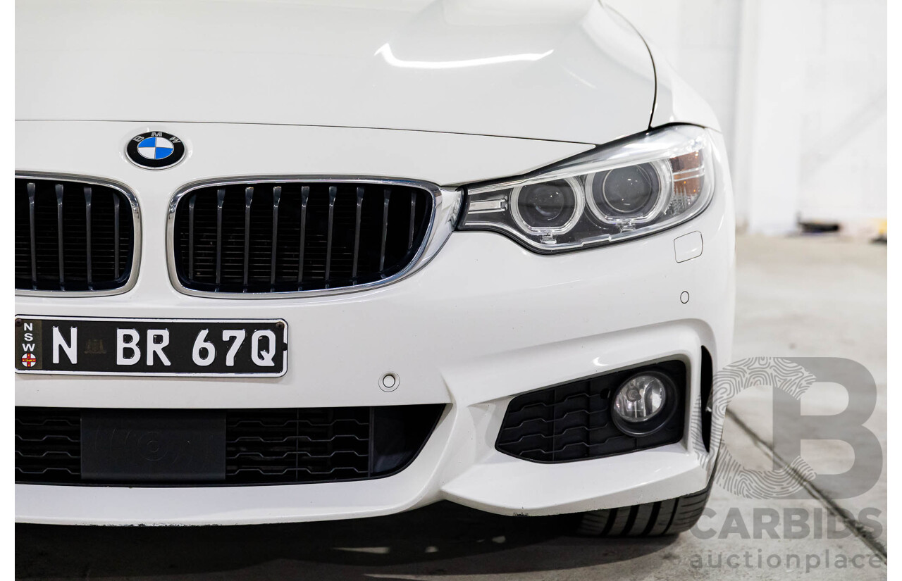 1/2015 BMW 435i Gran Coupe M Sport F36 MY15 5d Coupe Alpine White Turbo 3.0L