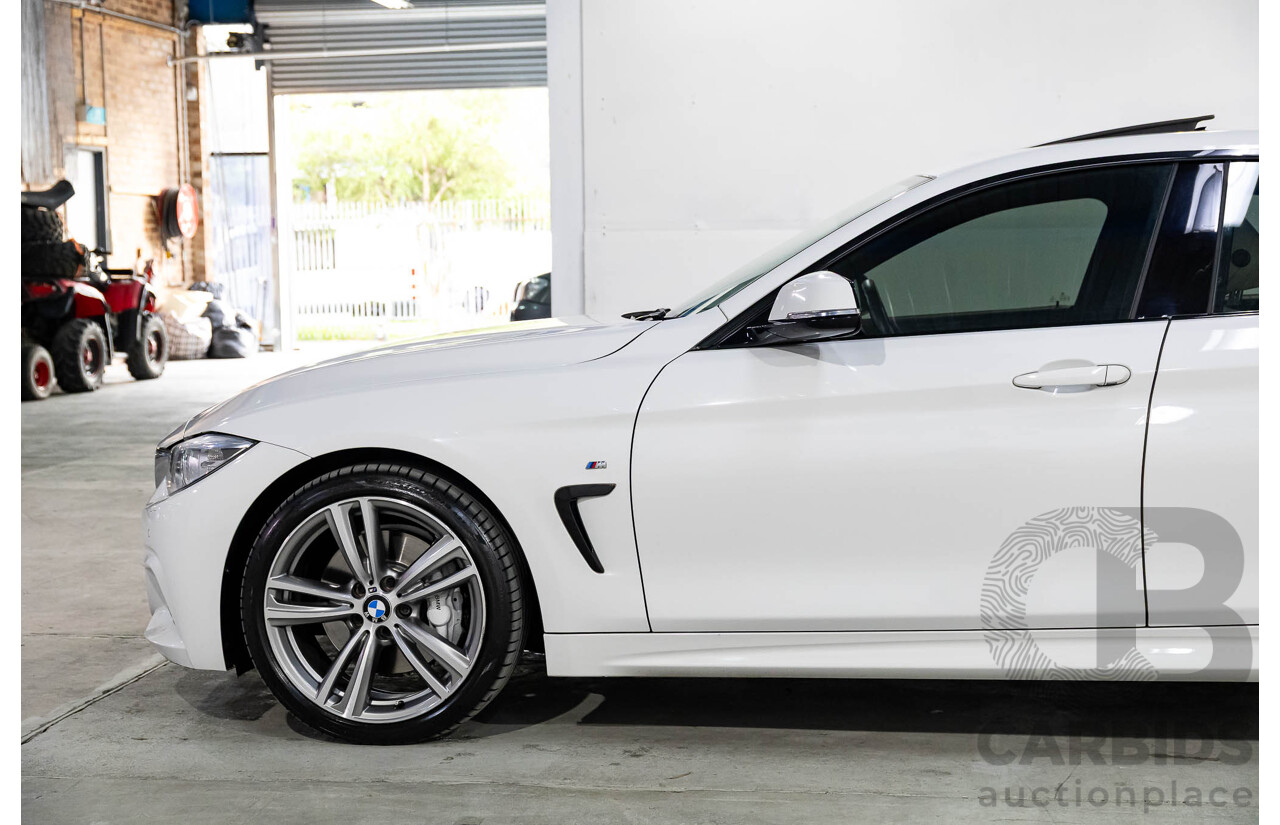 1/2015 BMW 435i Gran Coupe M Sport F36 MY15 5d Coupe Alpine White Turbo 3.0L