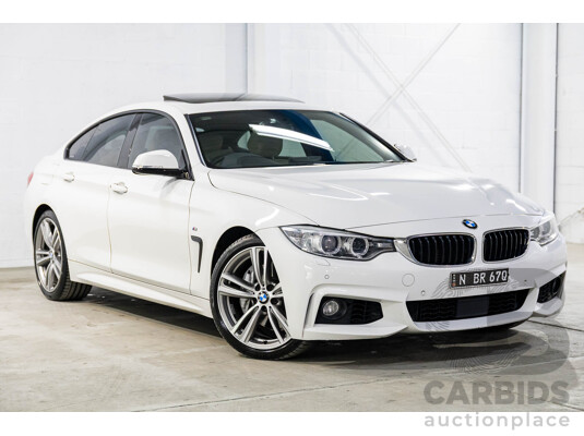 1/2015 BMW 435i Gran Coupe M Sport F36 MY15 5d Coupe Alpine White Turbo 3.0L