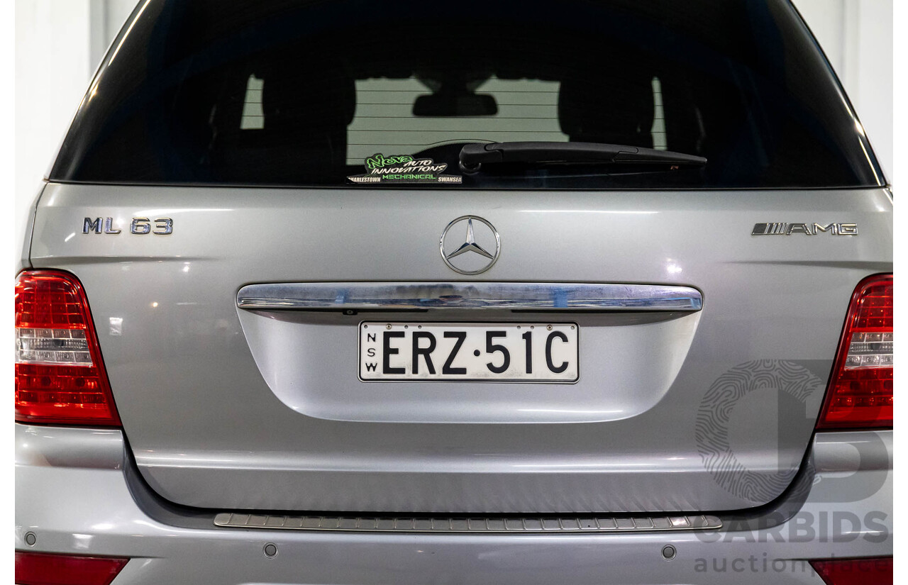 12/2010 Mercedes-Benz ML 63 AMG (4x4) W164 09 UPGRADE 4d Wagon Palladium Silver Metallic V8 6.2L