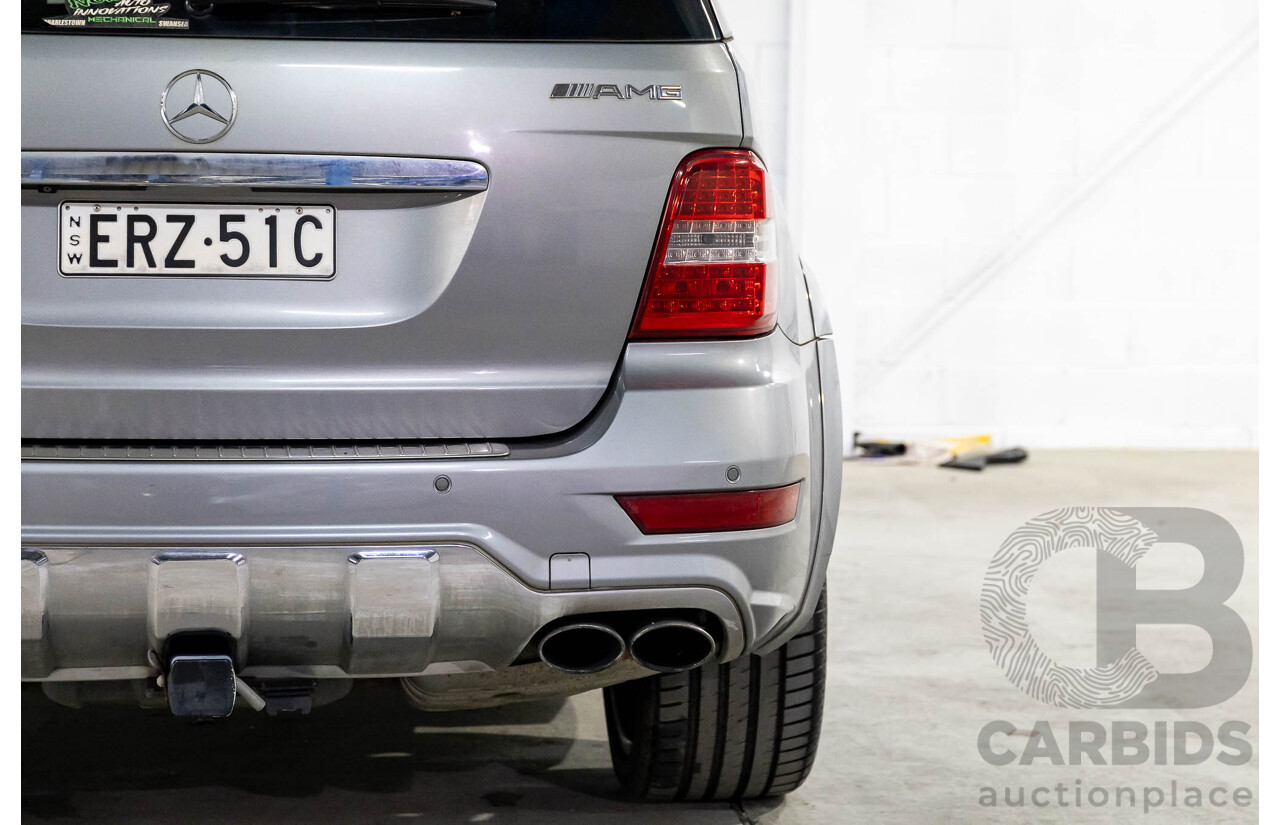 12/2010 Mercedes-Benz ML 63 AMG (4x4) W164 09 UPGRADE 4d Wagon Palladium Silver Metallic V8 6.2L