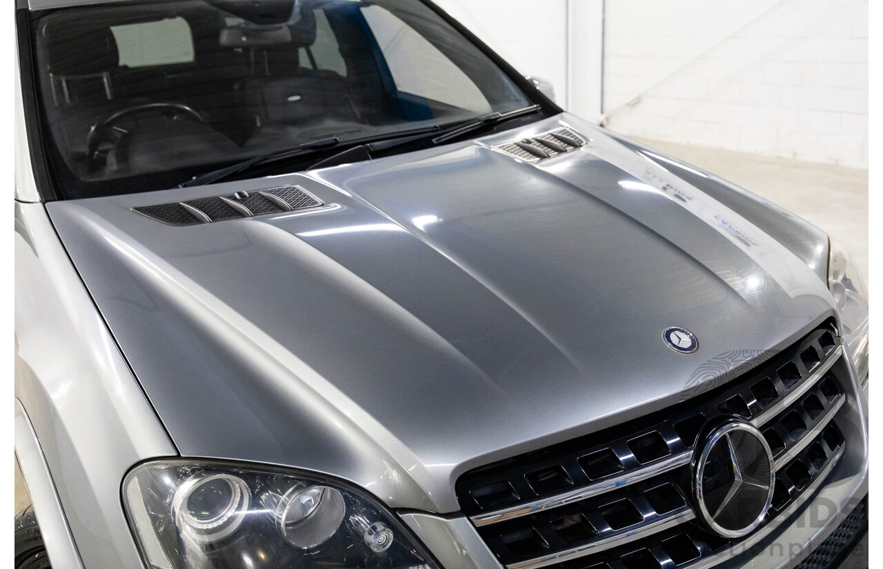 12/2010 Mercedes-Benz ML 63 AMG (4x4) W164 09 UPGRADE 4d Wagon Palladium Silver Metallic V8 6.2L
