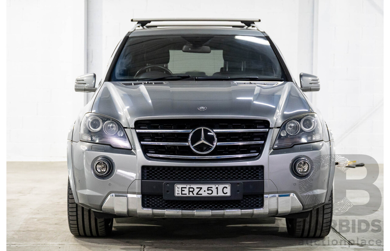 12/2010 Mercedes-Benz ML 63 AMG (4x4) W164 09 UPGRADE 4d Wagon Palladium Silver Metallic V8 6.2L