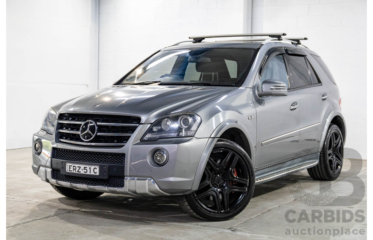 12/2010 Mercedes-Benz ML 63 AMG (4x4) W164 09 UPGRADE 4d Wagon Palladium Silver Metallic V8 6.2L