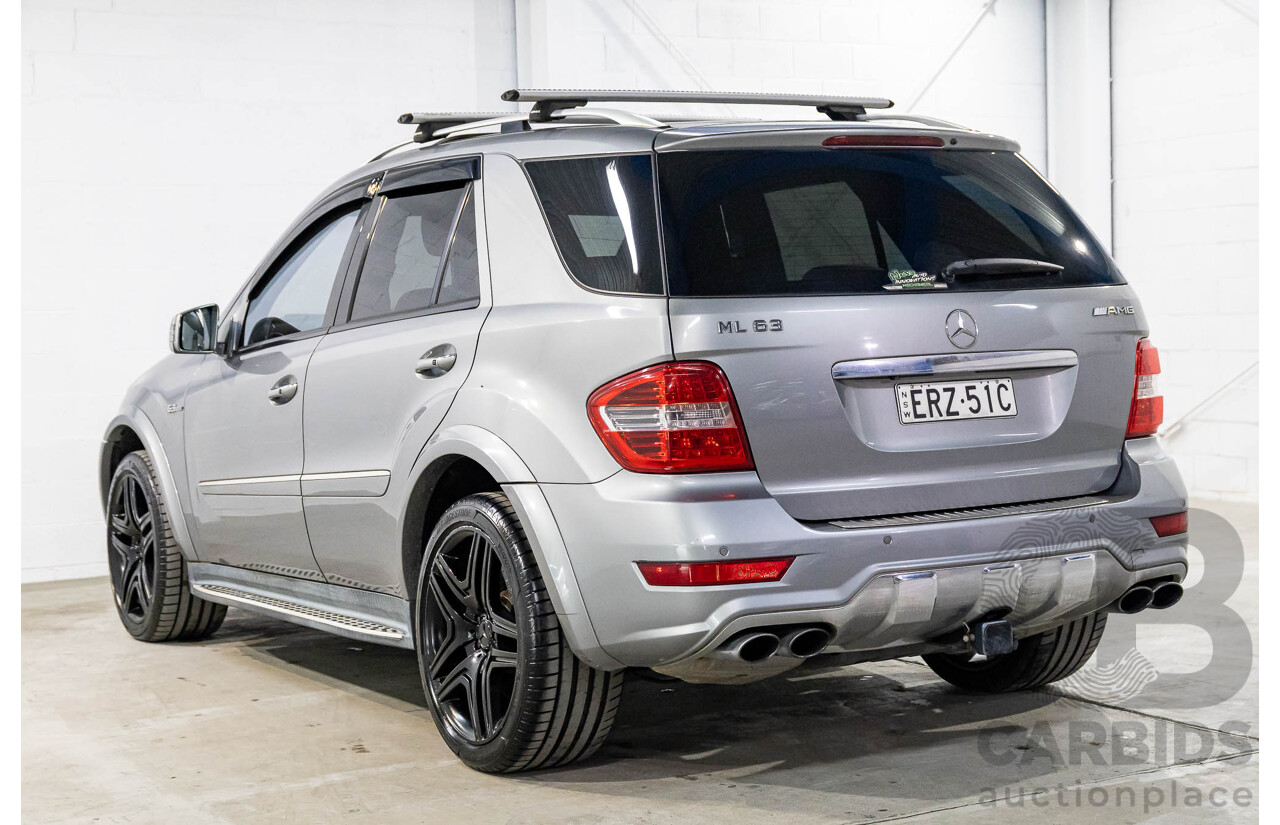 12/2010 Mercedes-Benz ML 63 AMG (4x4) W164 09 UPGRADE 4d Wagon Palladium Silver Metallic V8 6.2L