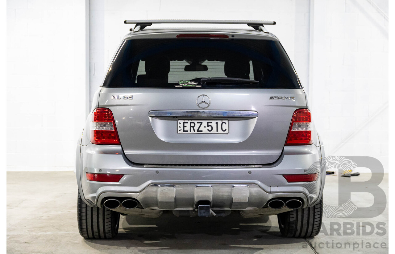 12/2010 Mercedes-Benz ML 63 AMG (4x4) W164 09 UPGRADE 4d Wagon Palladium Silver Metallic V8 6.2L