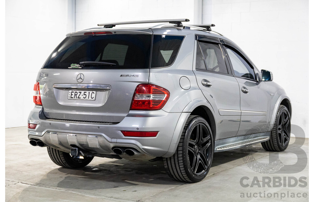 12/2010 Mercedes-Benz ML 63 AMG (4x4) W164 09 UPGRADE 4d Wagon Palladium Silver Metallic V8 6.2L