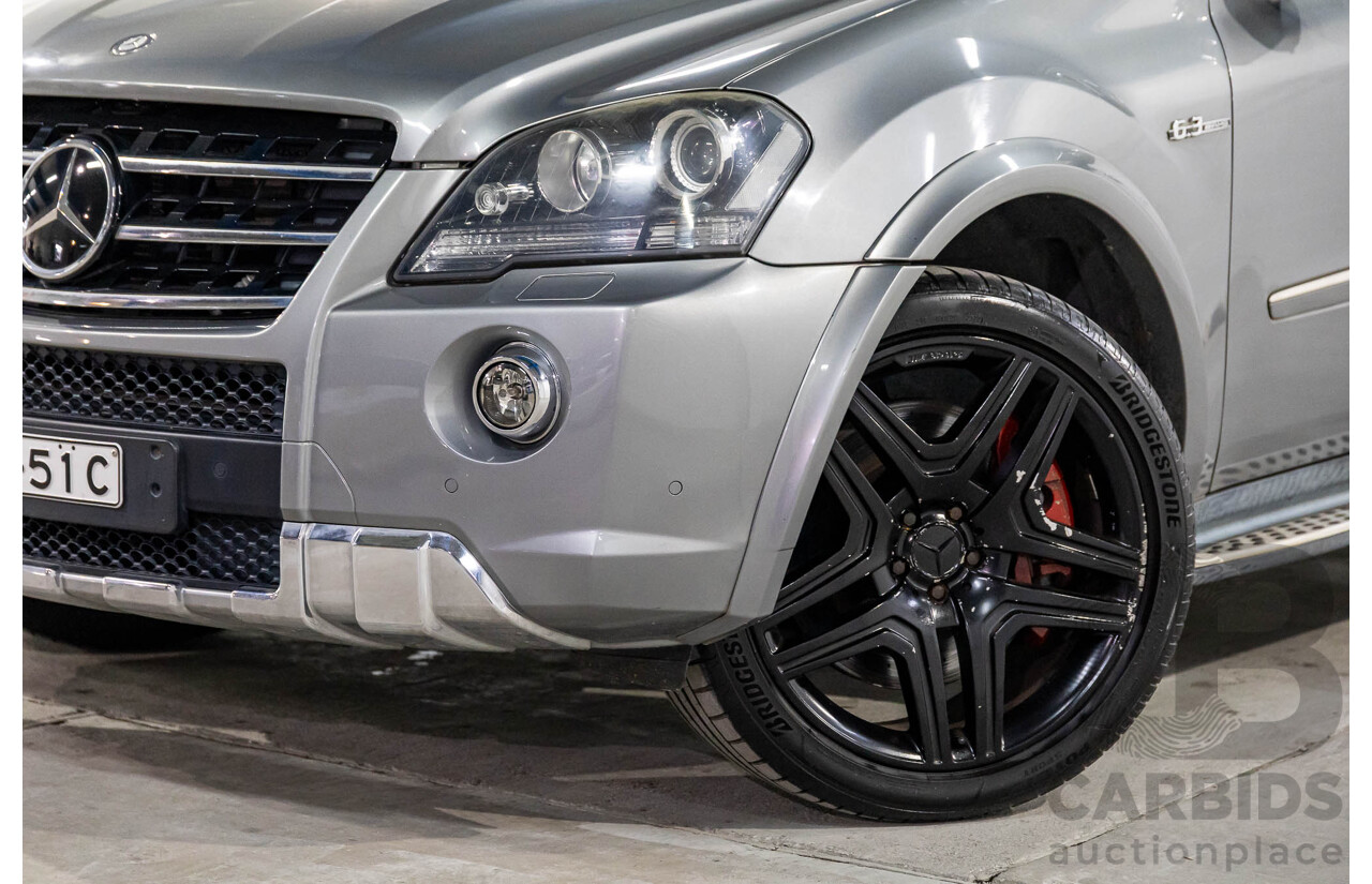 12/2010 Mercedes-Benz ML 63 AMG (4x4) W164 09 UPGRADE 4d Wagon Palladium Silver Metallic V8 6.2L