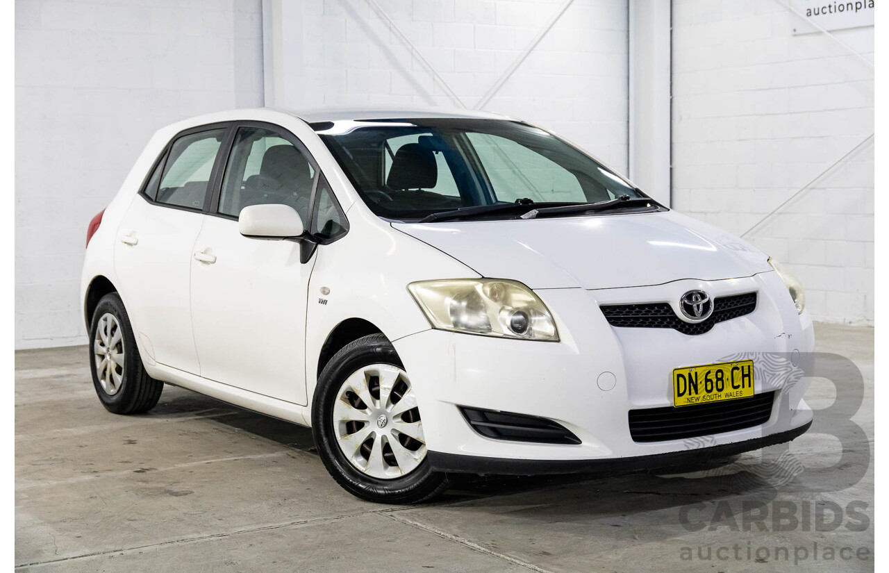 3/2009 Toyota Corolla Ascent ZRE152R 4d Sedan Glacier White 1.8L