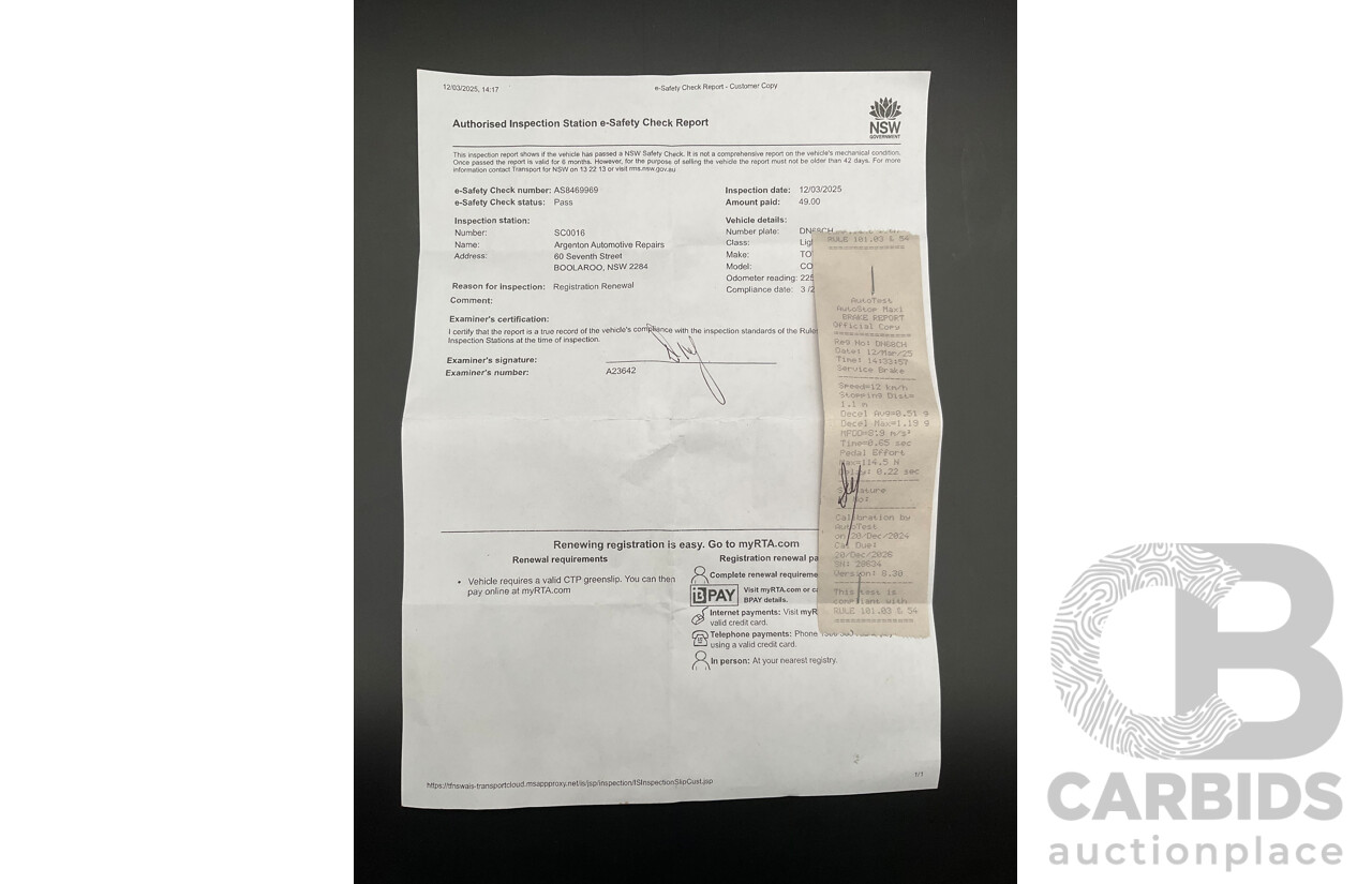 3/2009 Toyota Corolla Ascent ZRE152R 4d Sedan Glacier White 1.8L