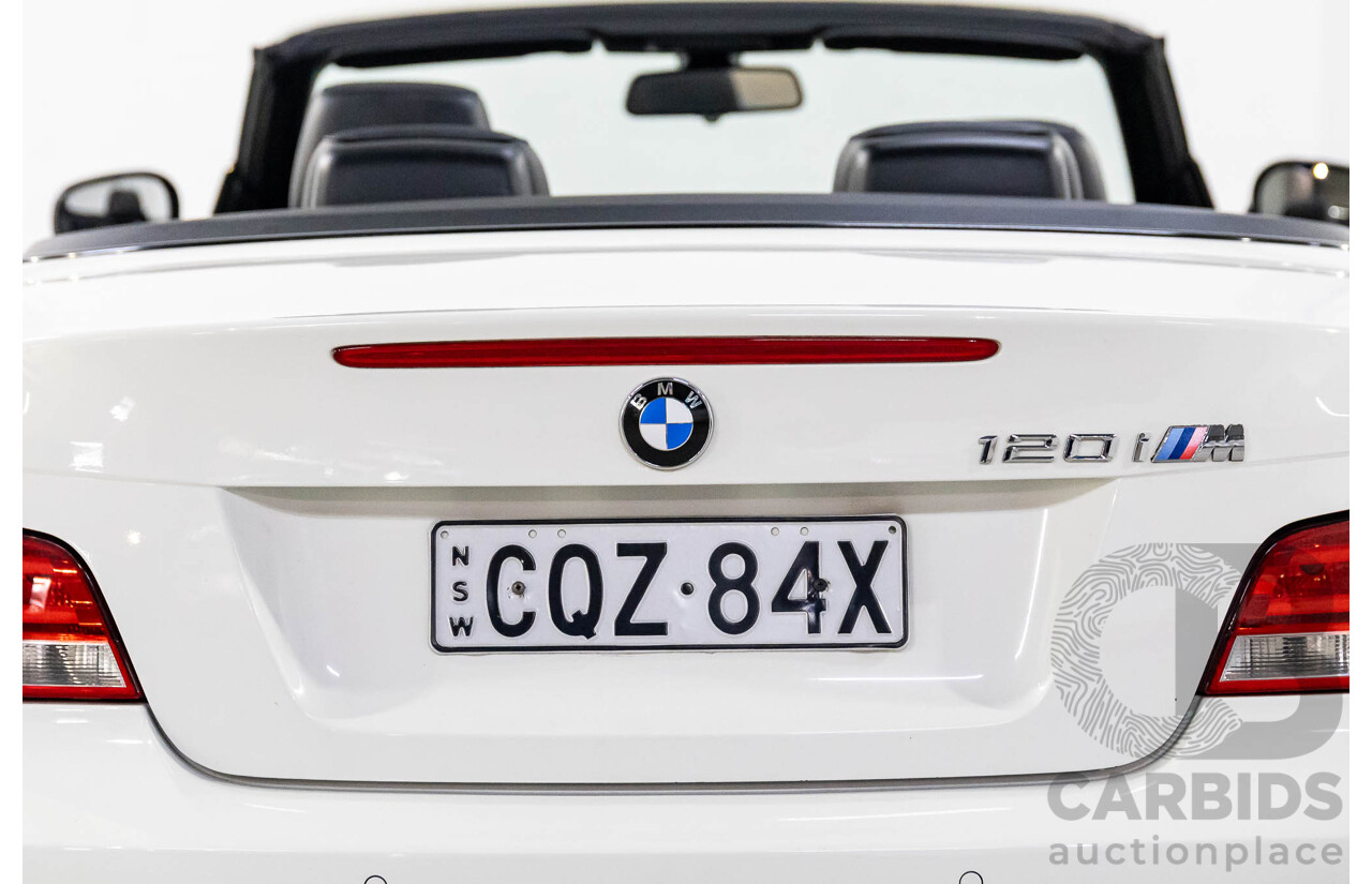 1/2014 BMW 120i M Sport E88 MY13 Update 2d Convertible Alpine White 2.0L