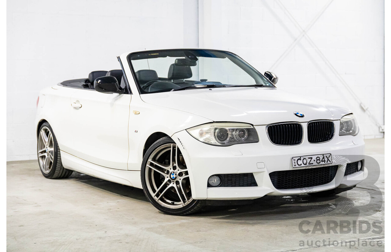 1/2014 BMW 120i M Sport E88 MY13 Update 2d Convertible Alpine White 2.0L