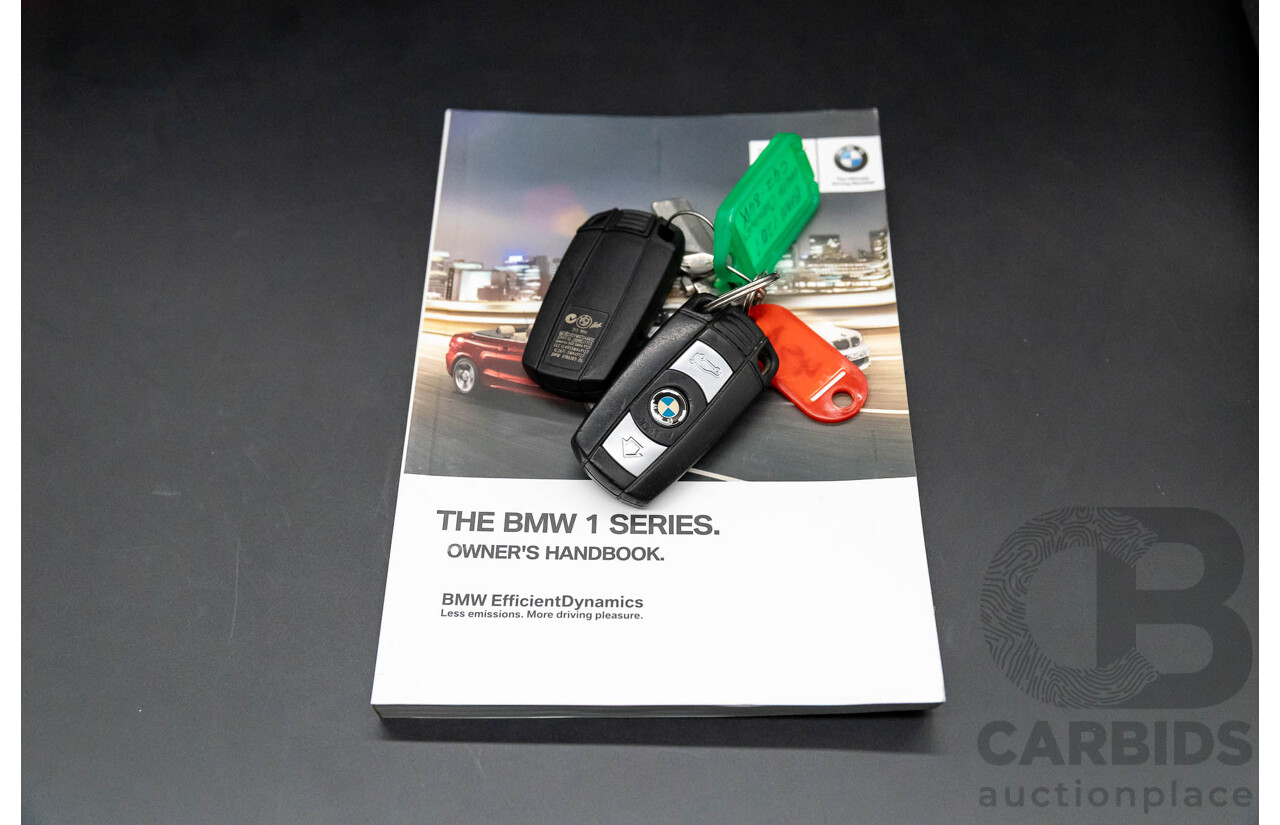 1/2014 BMW 120i M Sport E88 MY13 Update 2d Convertible Alpine White 2.0L
