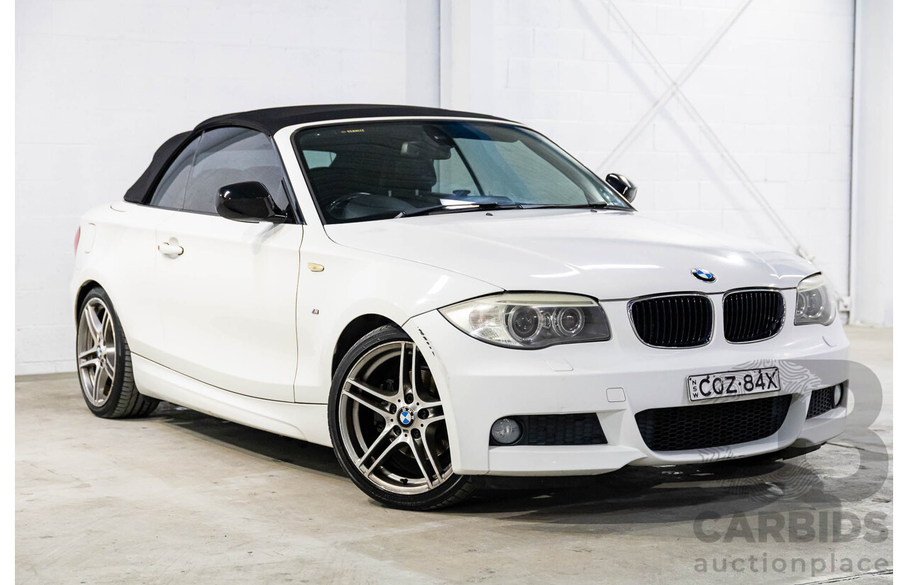 1/2014 BMW 120i M Sport E88 MY13 Update 2d Convertible Alpine White 2.0L