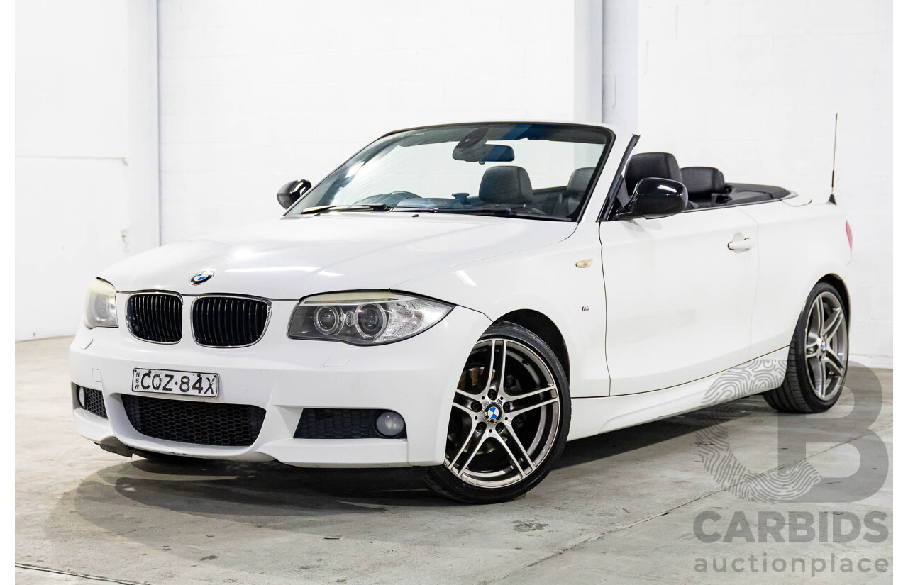 1/2014 BMW 120i M Sport E88 MY13 Update 2d Convertible Alpine White 2.0L