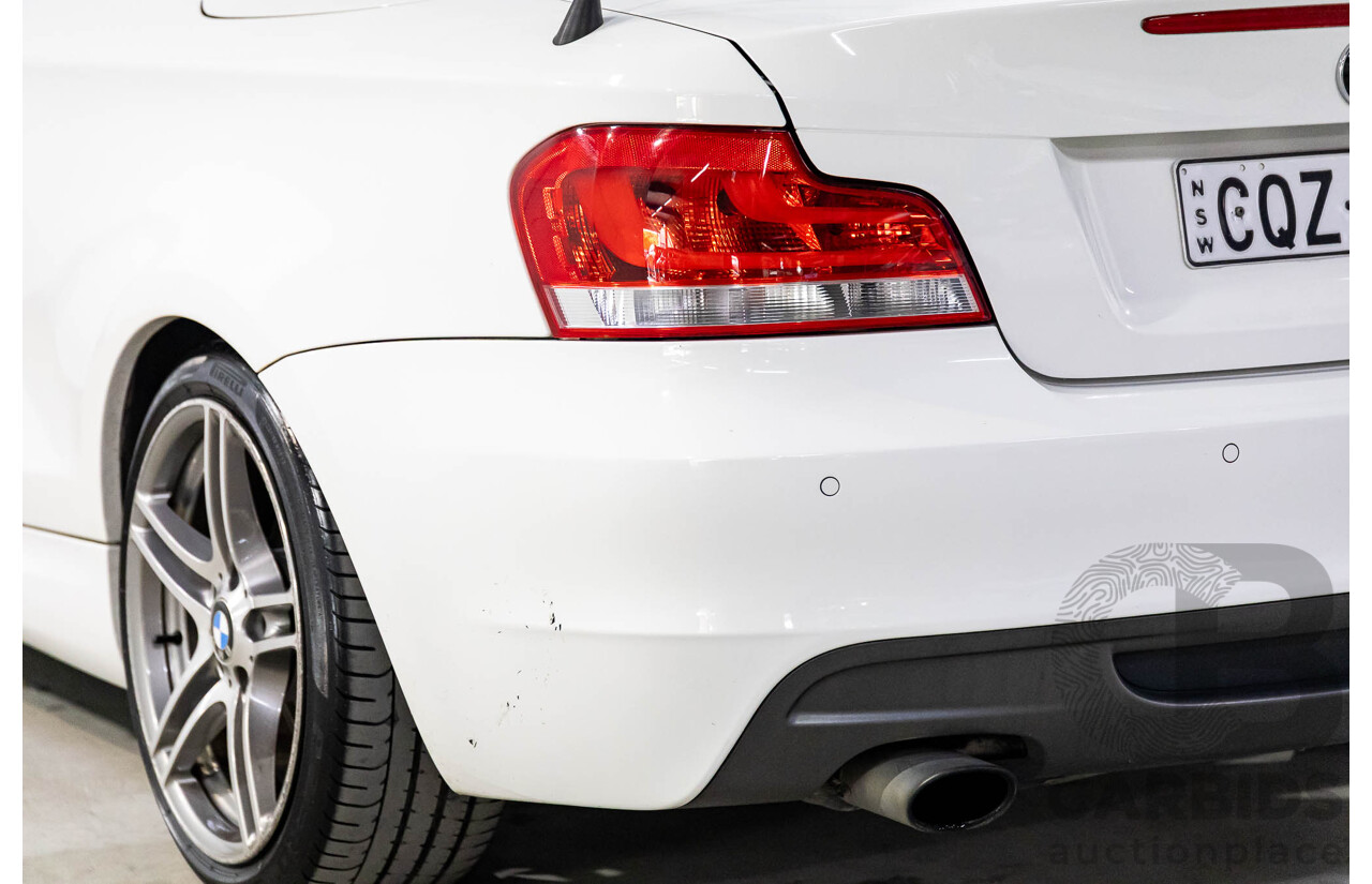 1/2014 BMW 120i M Sport E88 MY13 Update 2d Convertible Alpine White 2.0L
