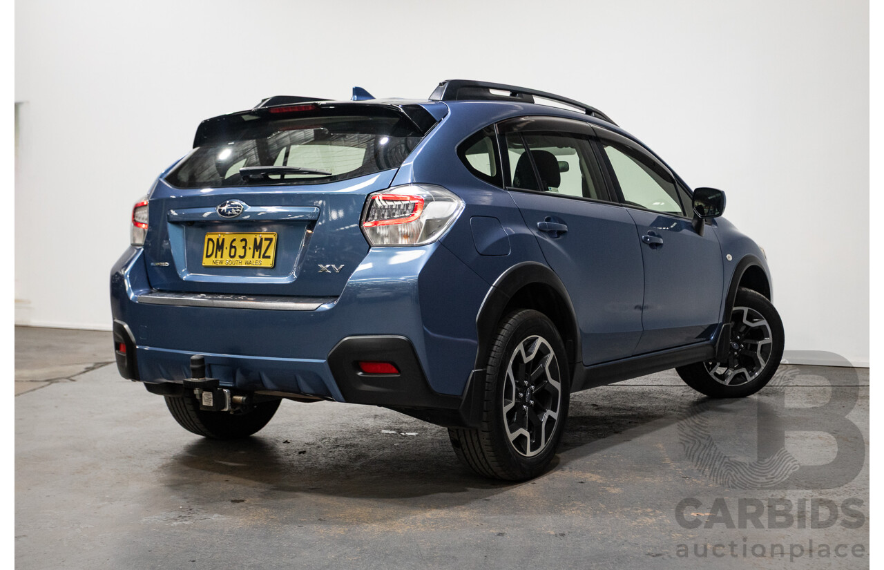 12/2016 Subaru XV 2.0i SPECIAL EDITION AWD MY17 4D Wagon Quartz Blue 2.0L
