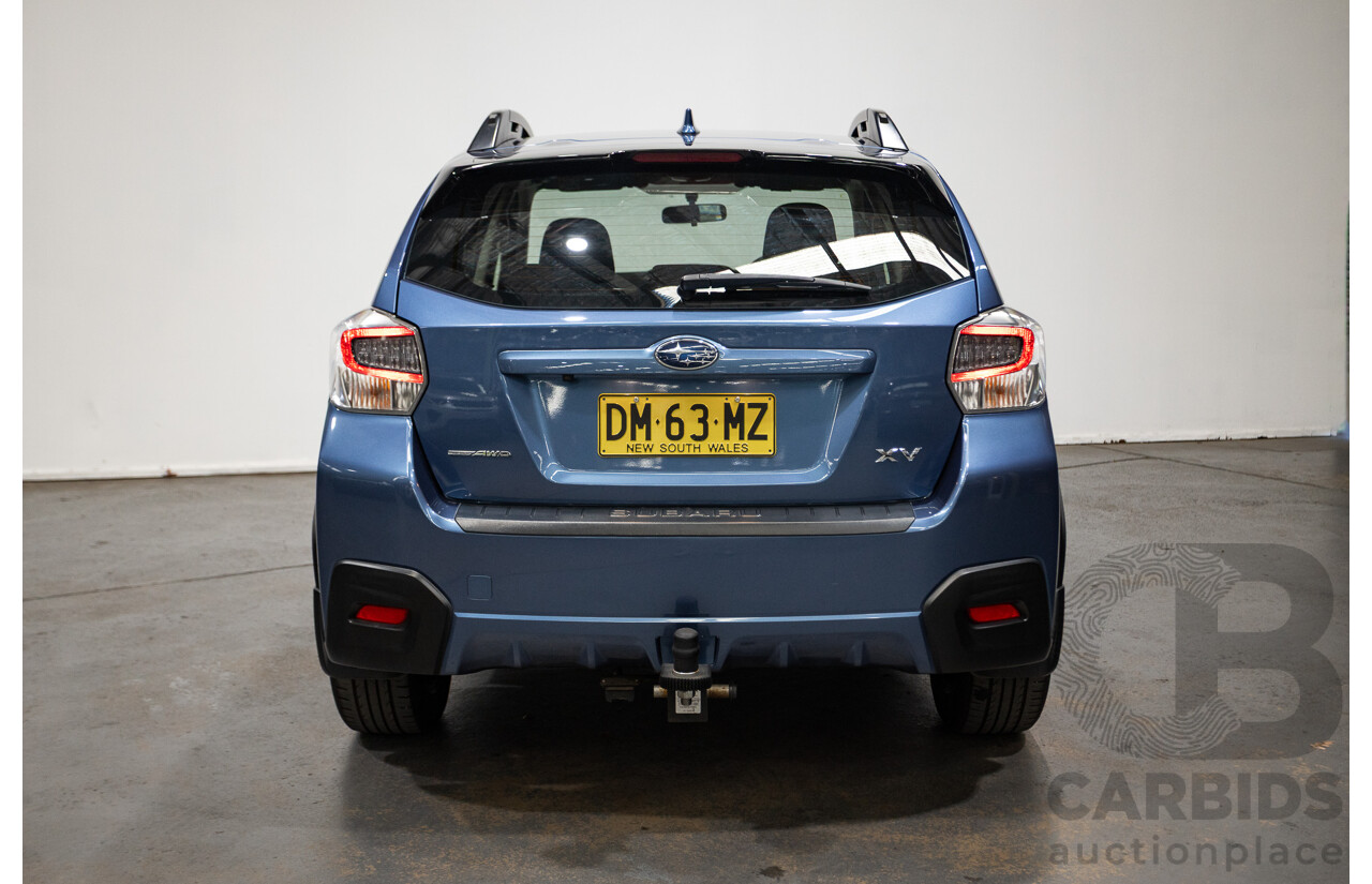 12/2016 Subaru XV 2.0i SPECIAL EDITION AWD MY17 4D Wagon Quartz Blue 2.0L